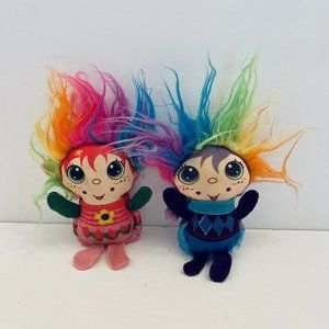 2 Mini Plush Doll- Flip Zee Trolls 2 in 1 Doll
